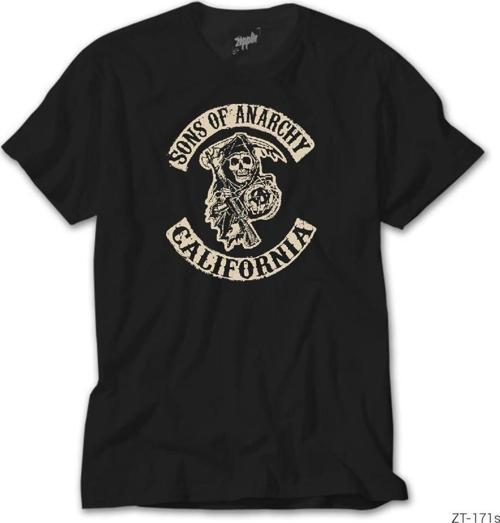 Sons Of Anarchy California Siyah Tişört 5Xl