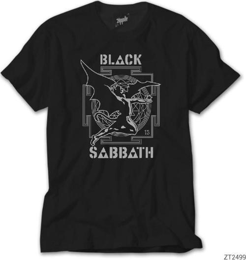 Black Sabbath 13 Angel Siyah Tişört