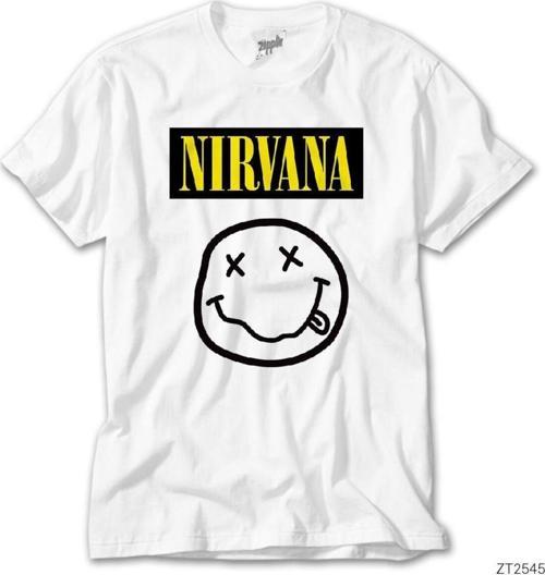 Nirvana Smile Beyaz Tişört