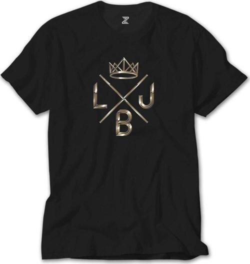Lebron James King Logo Siyah Tişört