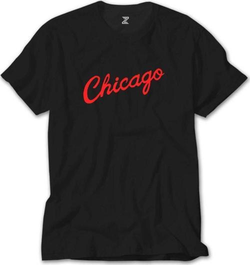 Chicago Yazı Siyah Tişört