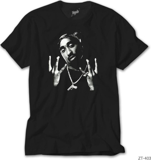 Tupac Shakur West Side Siyah Tişört S