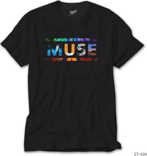 Muse Covers Logo Siyah Tişört