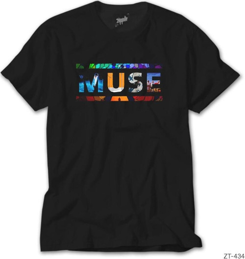 Muse Covers Logo Siyah Tişört