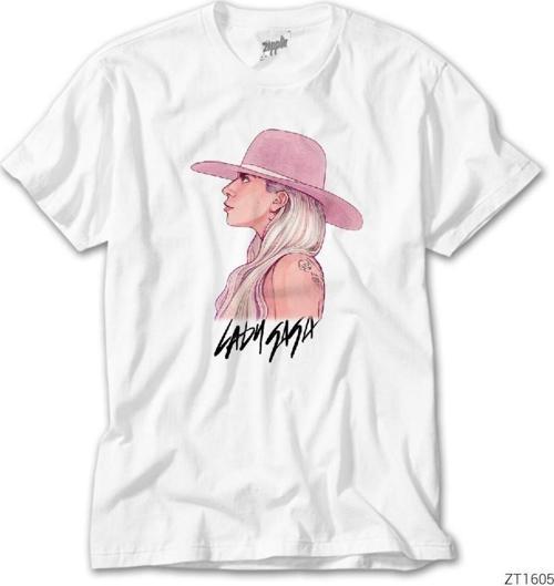 Lady Gaga 1 Beyaz Tişört