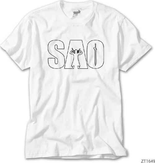 Sword Art Online Asuna And Kirito Beyaz Tişört