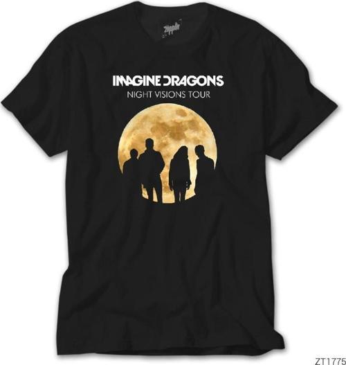 Imagine Dragons Night Vision Siyah Tişört