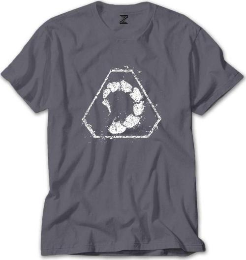 Command & Conquer Logo Renkli Tişört Gri Renkli 3Xl Beden