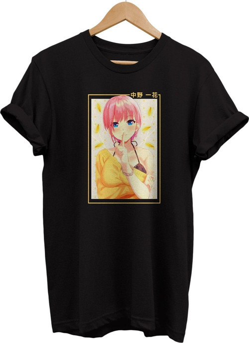 Nakano Ichika Baskılı %100 Pamuk Basic T-Shirt Normal Beden Tişört