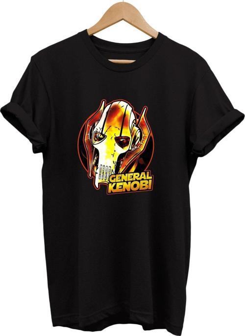 Star Wars Baskılı %100 Pamuk Basic T-Shirt Normal Beden Tişört