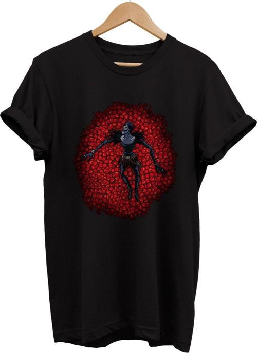 Dead Note Ryuk Baskılı %100 Pamuk Basic T-Shirt Normal Beden Tişört