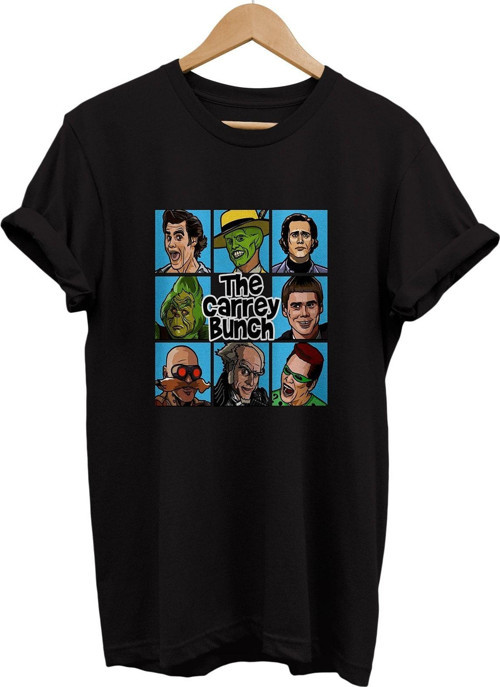 Jim Carrey Karakterleri Baskılı %100 Pamuk Basic T-Shirt Normal Beden Tişört