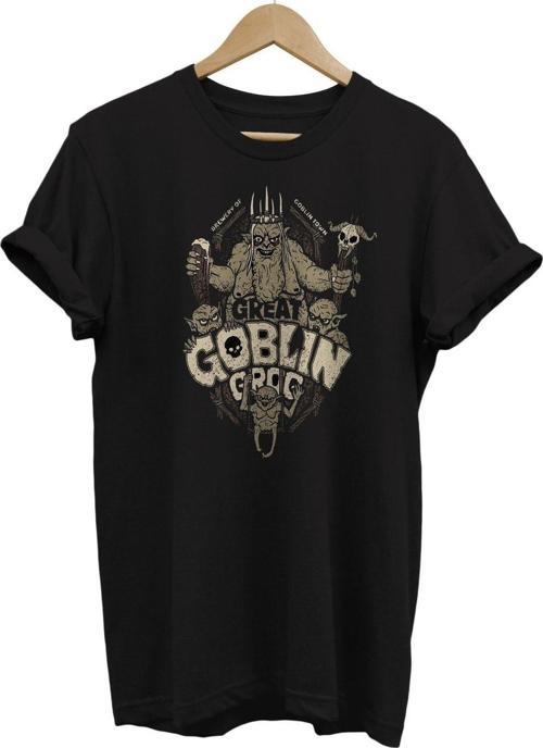 Yüzüklerin Efendisi Lotr Goblin Baskılı %100 Pamuk Basic T-Shirt Normal Beden Tişört