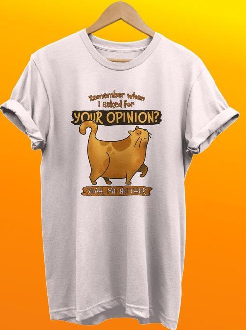 Narsist Kedi Baskılı %100 Pamuk Basic T-Shirt Normal Beden Tişört