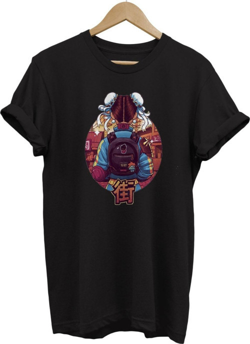 Street Fighter Chun-Li Baskılı %100 Pamuk Basic T-Shirt Normal Beden Tişört