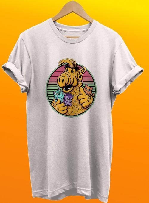 Alf %100 Pamuk %100 Pamuk Basic T-Shirt Normal Beden Tişört