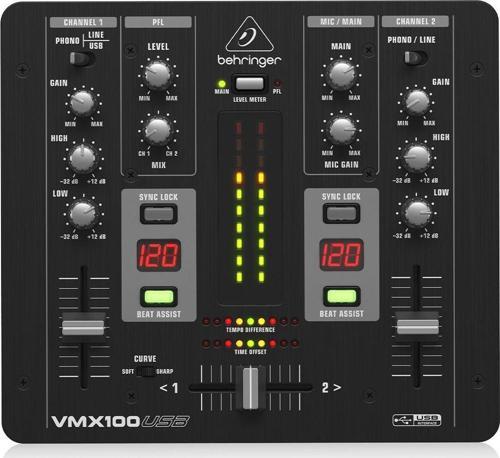 BEHRINGER Pro Mixer VMX100USB USB Dj Mikseri