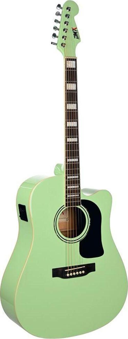 Guitars DAG100CE SSG Elektro Akustik Gitar (Satin Surf Green)