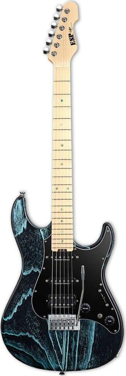 ESP Snapper CTM Drift Wood Black Blue Filler Elektro Gitar