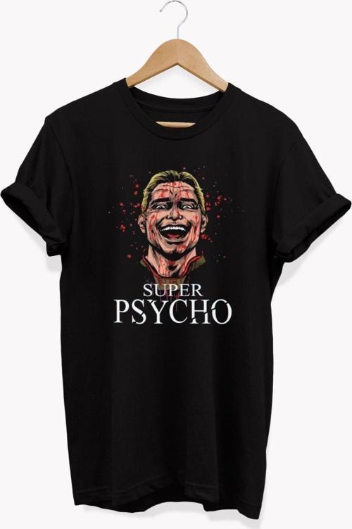 , Homelander Baskılı, %100 Pamuk, Bisiklet Yaka, Basic T-Shirt, Normal Beden Tişört