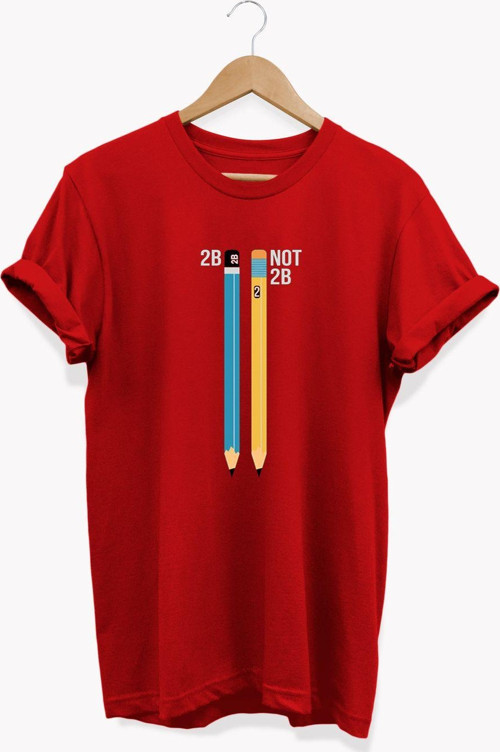 , Kalem Baskılı, %100 Pamuk, Bisiklet Yaka, Basic T-Shirt, Normal Beden Tişört