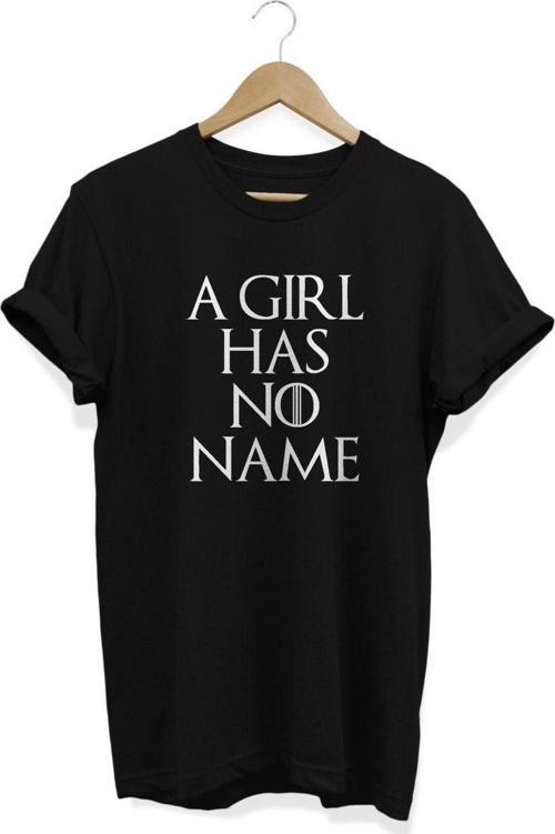 Game Of Thrones A Girl Has No Name Arya Stark Baskılı T-Shirt