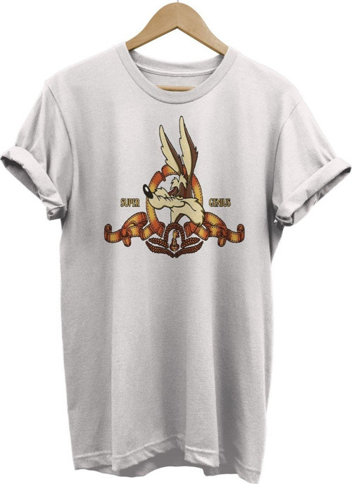Coyote Baskılı %100 Pamuk Basic T-Shirt Normal Beden Tişört