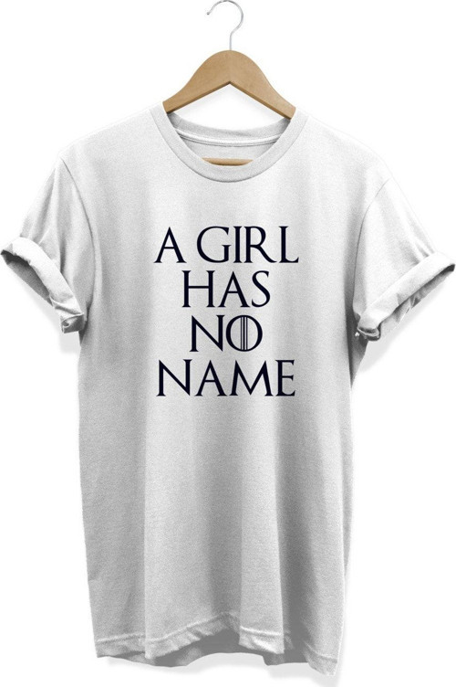 Game Of Thrones A Girl Has No Name Arya Stark Baskılı T-Shirt