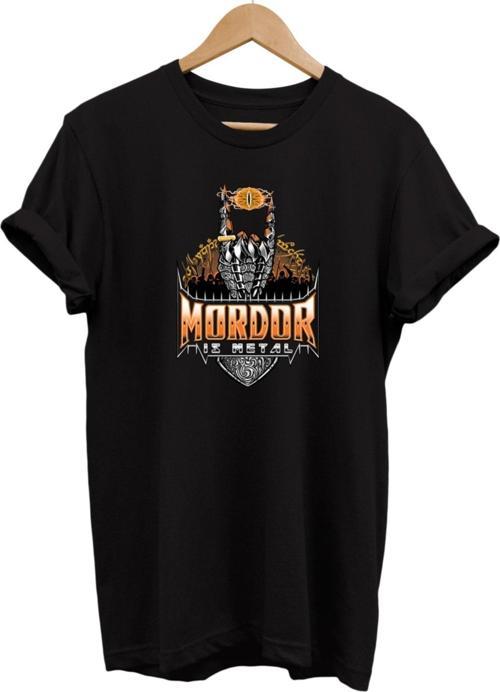 Lotr Yüzüklerin Efendisi Mordor Is Metal Baskılı %100 Pamuk Basic T-Shirt