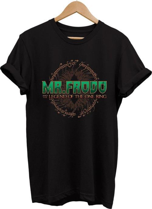 Yüzüklerin Efendisi Frodo Baskılı %100 Pamuk Basic T-Shirt Normal Beden Tişört