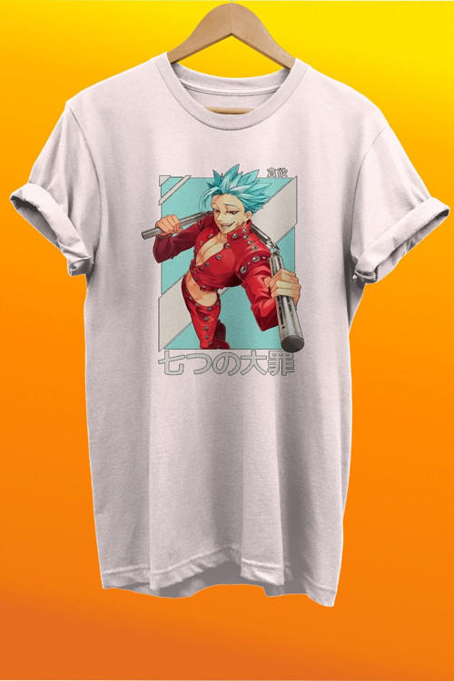 Seven Deadly Sins Baskılı %100 Pamuk Basic T-Shirt Normal Beden Tişört