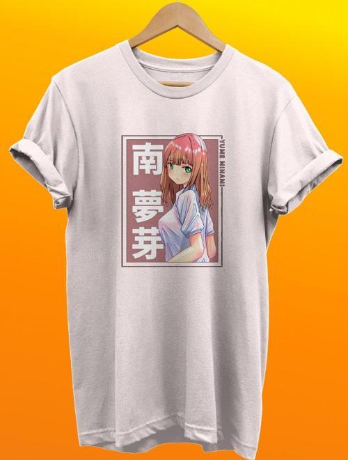 Ssss.Dynazenon Yume Minami Baskılı %100 Pamuk Basic T-Shirt Normal Beden Tişört