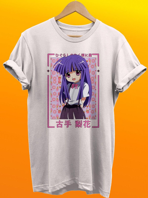 Furude Rika Baskılı %100 Pamuk Basic T-Shirt Normal Beden Tişört
