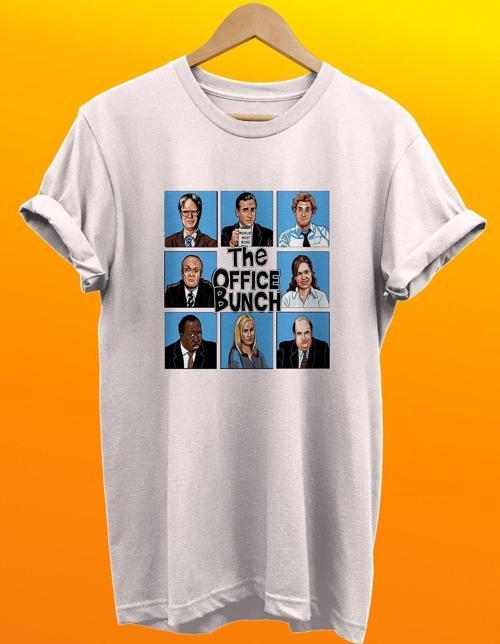 The Office Baskılı %100 Pamuk Basic T-Shirt Normal Beden Tişört