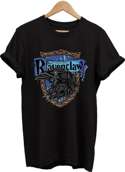 Rawenclaw Baskılı %100 Pamuk Basic T-Shirt Normal Beden Tişört