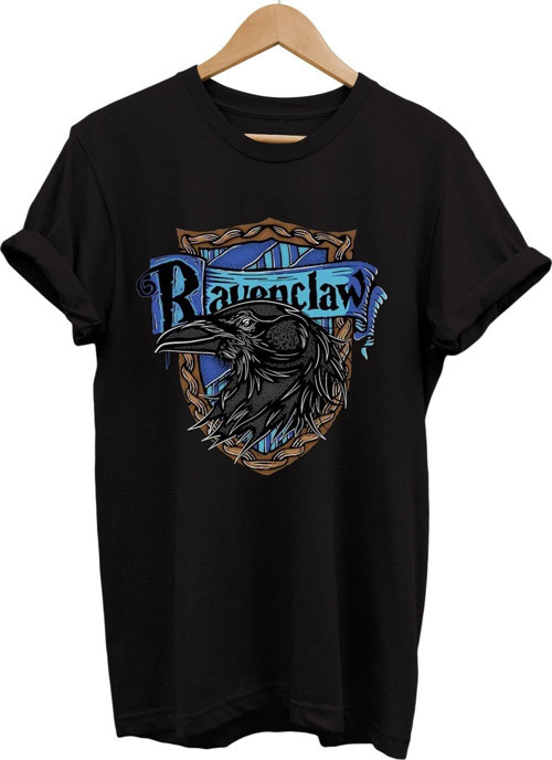 Rawenclaw Baskılı %100 Pamuk Basic T-Shirt Normal Beden Tişört