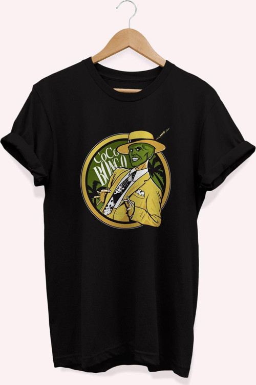 , The Mask Baskılı, %100 Pamuk, Bisiklet Yaka, Basic T-Shirt, Normal Beden Tişört