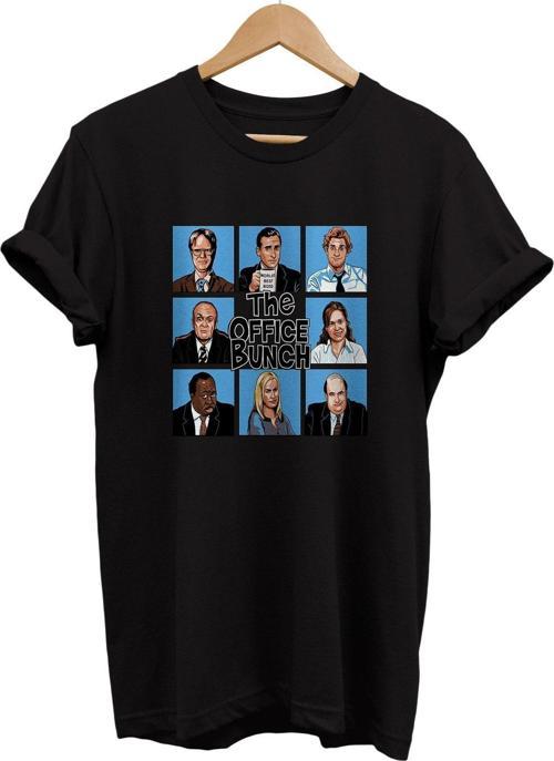 The Office Baskılı %100 Pamuk Basic T-Shirt Normal Beden Tişört