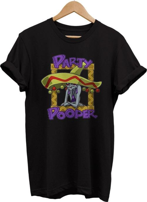 Party Pooper Baskılı %100 Pamuk Basic T-Shirt Normal Beden Tişört