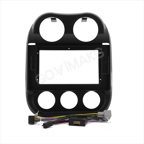 JEEP COMPAS 2010-2016 ÇERÇEVE 10'' SİYAH ANDROID MULTİMEDYA ÇERÇEVESİ - SOKET+CANBUS