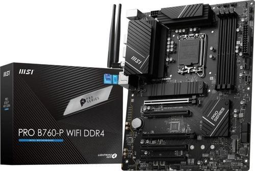 PRO B760-P WIFI DDR4 Intel B760 Soket 1700 DDR4 5333(OC)MHz ATX Gaming (Oyuncu) Anakart