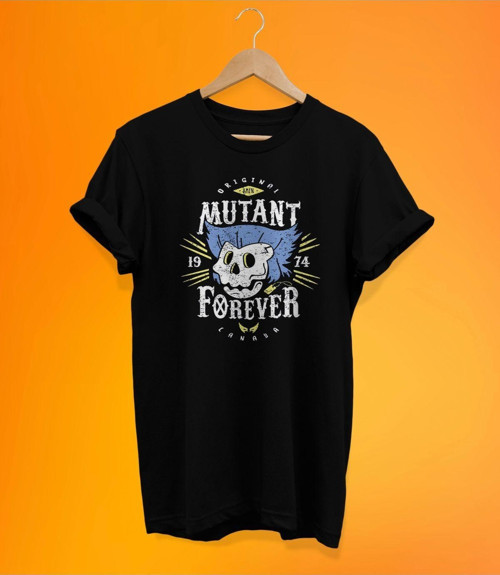 Mutant Wolverine Baskılı Siyah, %100 Pamuk Basic (Normal Beden) T-Shirt
