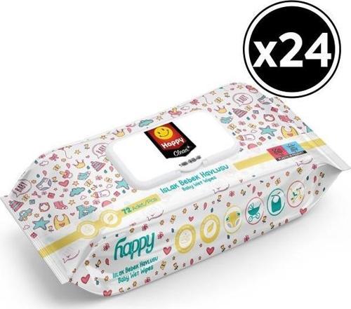Clean Islak Bebek Havlusu 72 li x 24 Adet