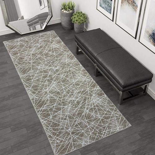 Kalın Deluxe Kaymaz Taban Yıkanabilir Kesme Koridor Mutfak Ve Oda Salon Kesme Yolluk Halı Gold