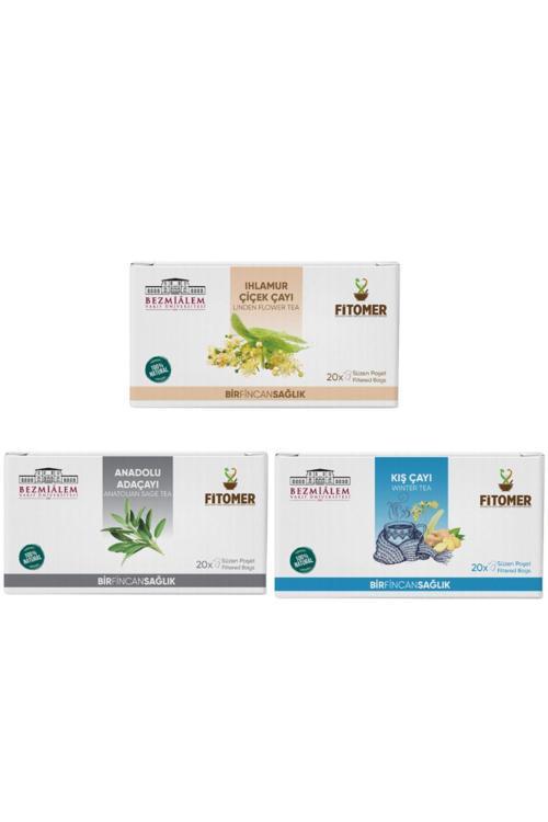 Kışa Özel Bitki Çayı Seti ( Adaçayı - Kış - Ihlamur Çiçek Çayı)