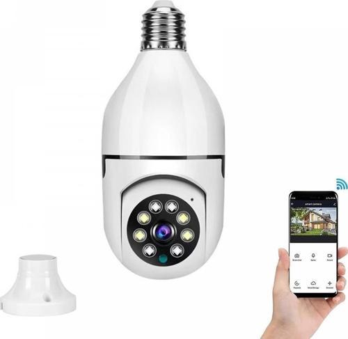 Ampul IP Wifi 360 Panoramik Kamera Güvenlik Kamerası Çift Wifi Gece Görüşlü