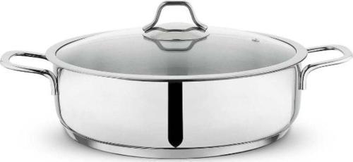Tencere Held Çelık Basık-28 Cm-2 Prç.ınox 1s2817-13001-ınx08
