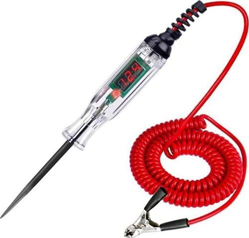 Dijital Göstergeli Oto Elektrik Kontrol Kalemi 3-36V