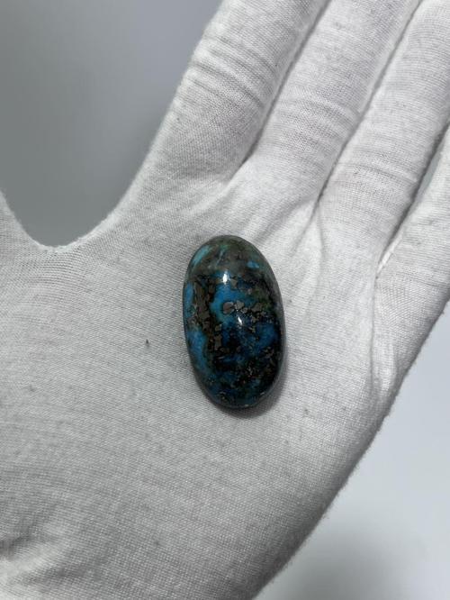 Okyanus Temalı Doğal Kabaşon Firuze Taşı 103,6 Karat - Turkuaz Taşı 20,74 Gram