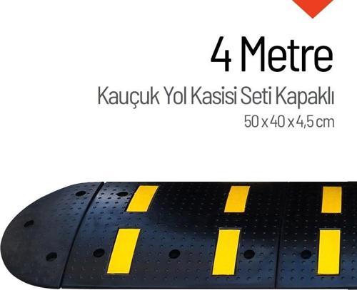 Kauçuk Hız Kesici Set Kapaklı, Yol Kasisi 4 metre